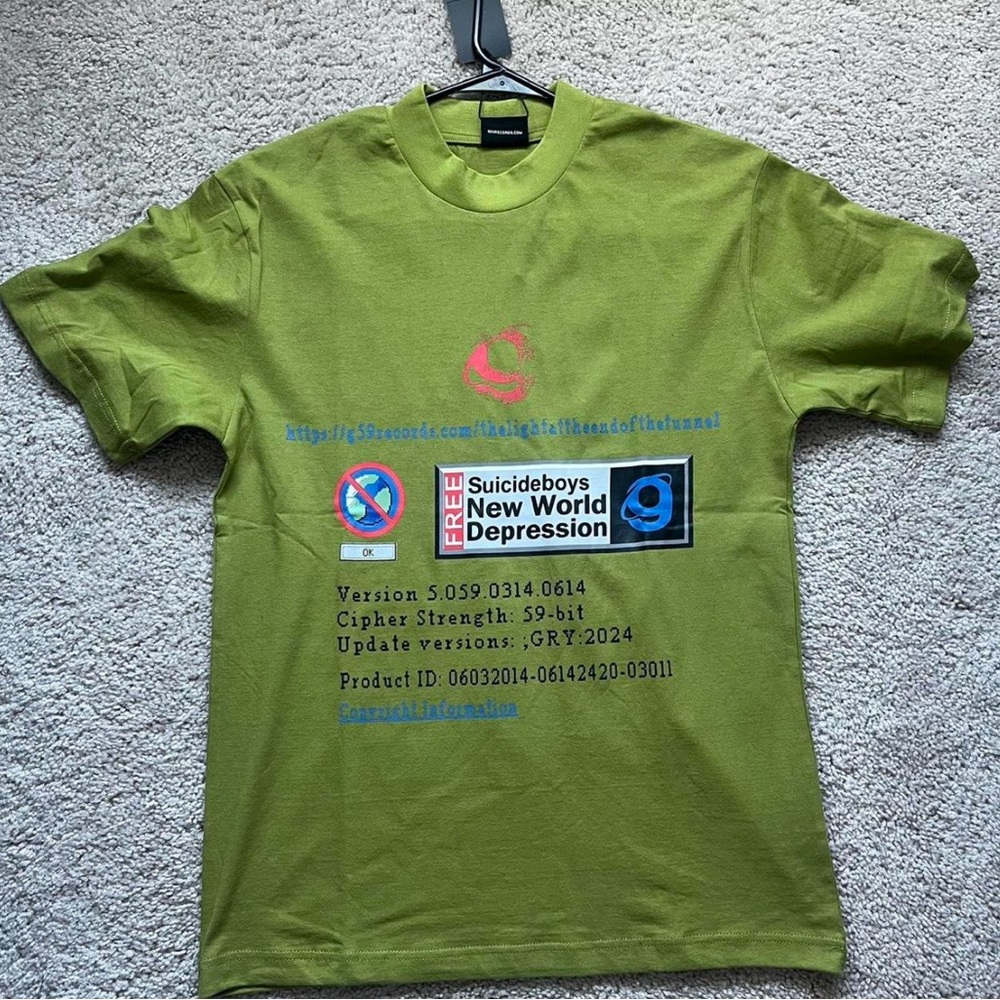 G59 Olive Green Ad blocker T shirt